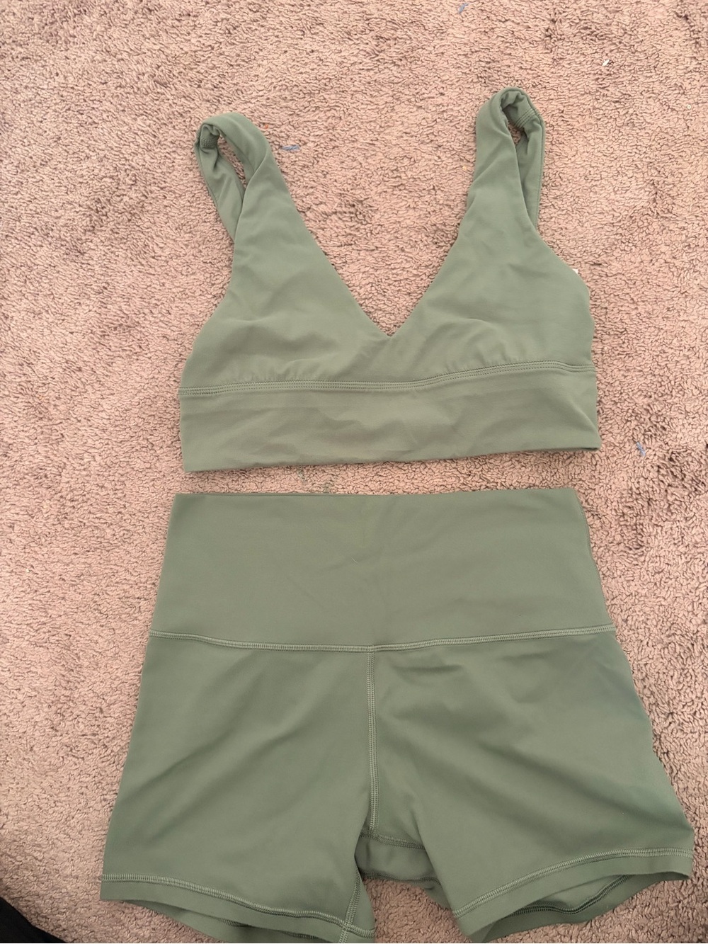 lululemon athletica Sage Green Active Bottoms with Logo Tag